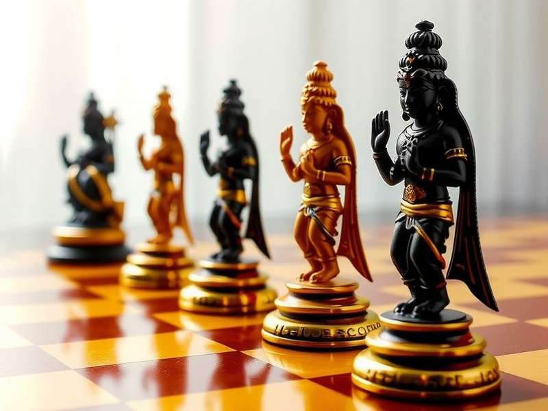 Sanyasi Chess pieces with Hindu deity symbols